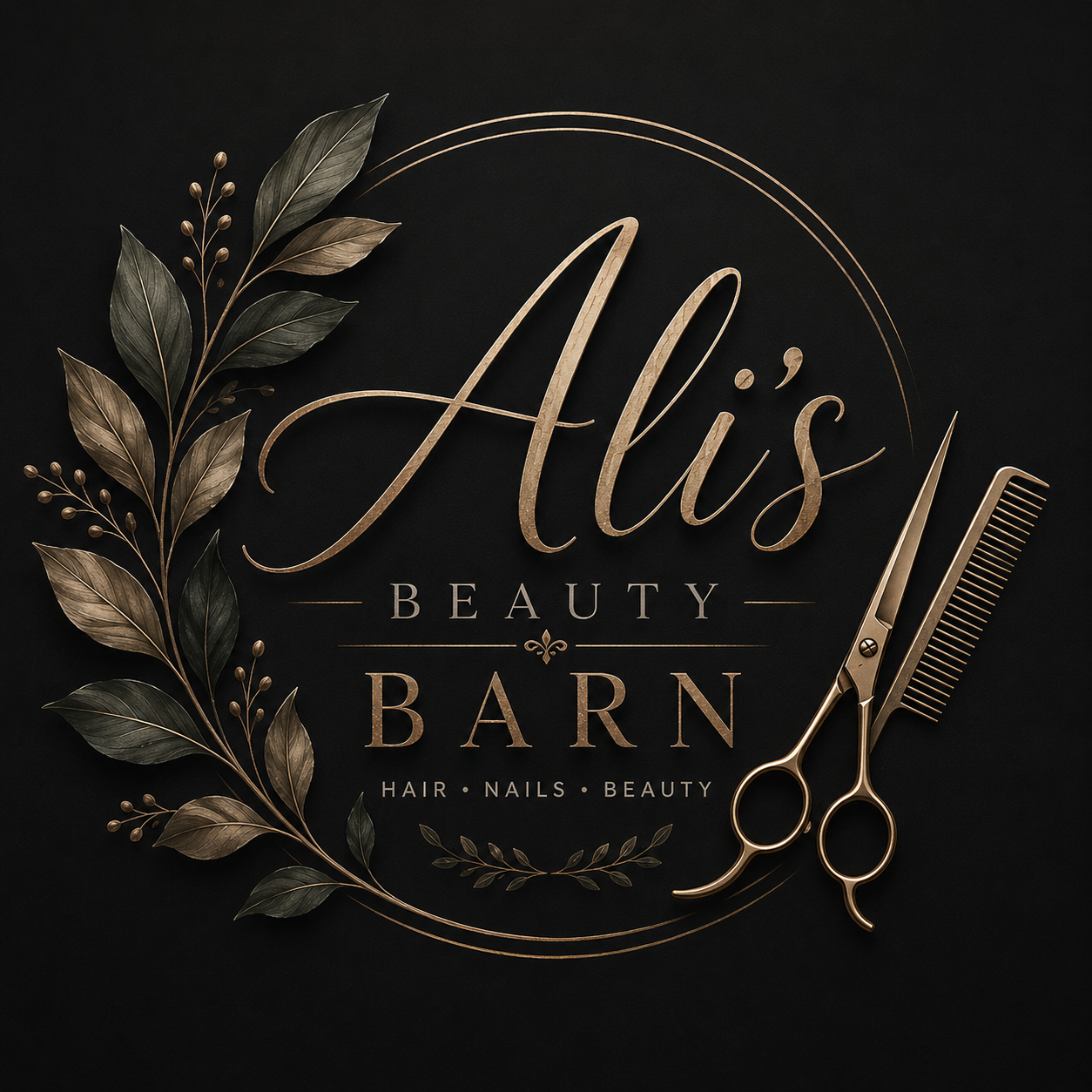 Ali's Beauty Barn logo