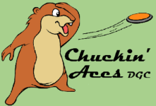 Chuckin’ Aces Disc Golf Club logo
